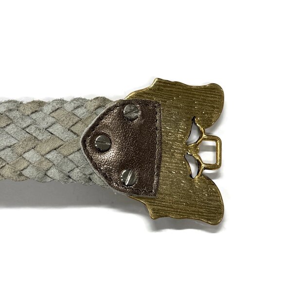 Chicos Bronze Braided Stone Stretch Belt New $79 Womens Small 1.5 x 30 NWT - Picture 7 of 9